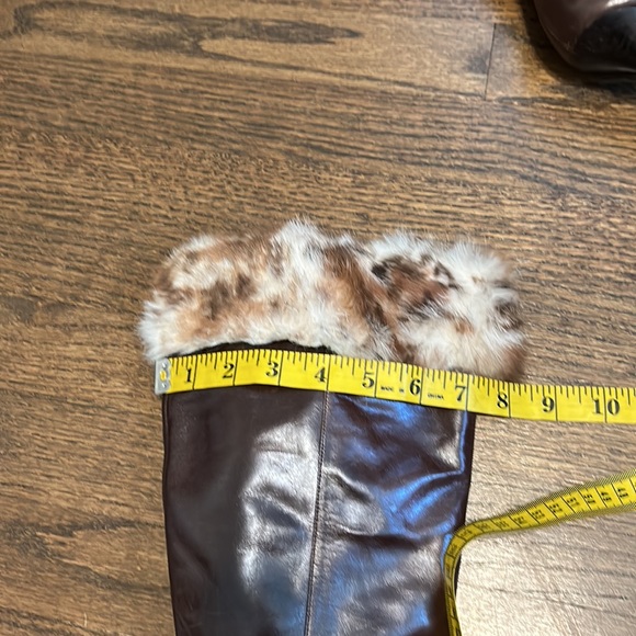 Pointy Toe Leather Fur boots - Picture 11 of 15
